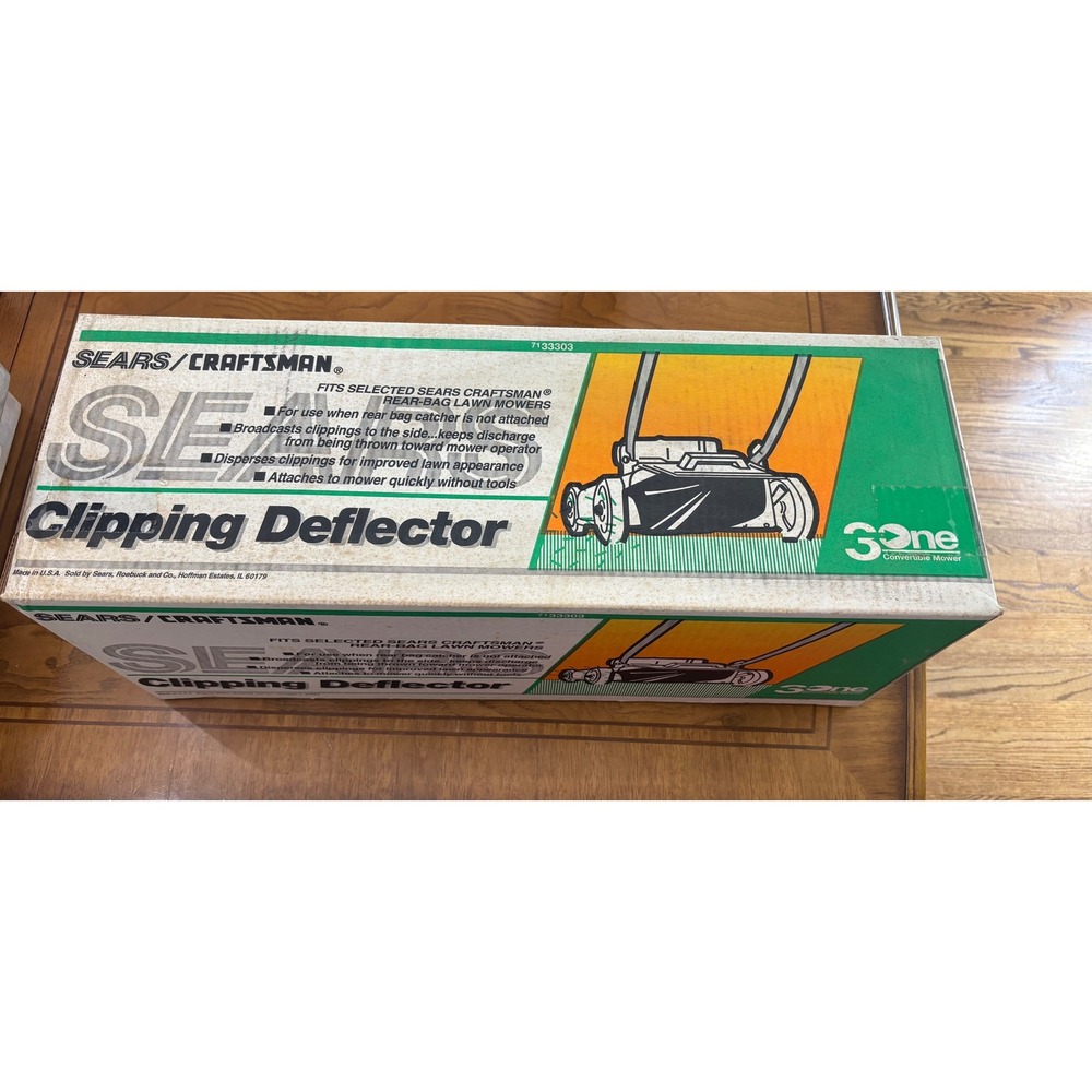 Vintage Sears Craftsman Clipping Deflector 33303 Rear Bag Lawn Mower Accessory